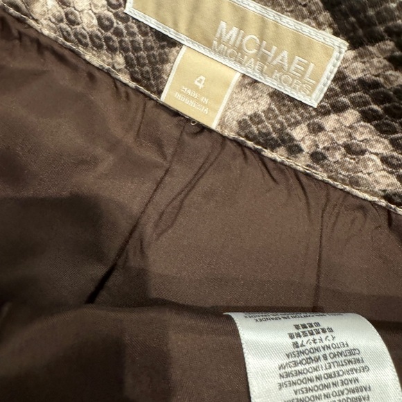 MICHAEL Michael Kors Python Print Pencil Skirt Sz 4 - Picture 4 of 5